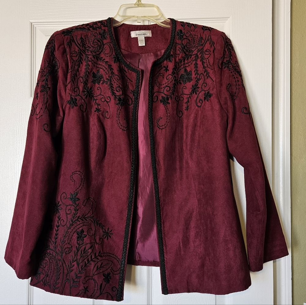 Burgundy, Dress Jacket